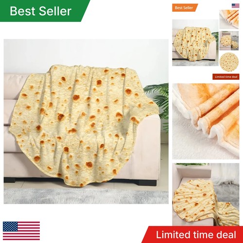 Tortilla blanket round flannel - tortilla,